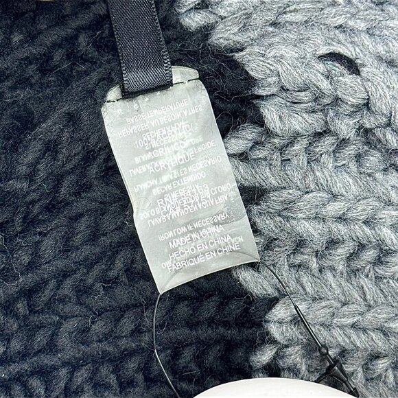 NWT Kensie Beanie Hat Chunky Knit Gray Ombré One Size Winter Unisex Cold Weather - Picture 5 of 7